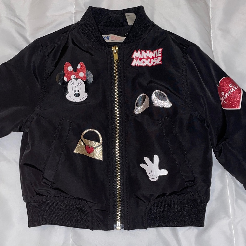 H&M Disney girls Minnie Mouse jacket size US 1 1/2-2y